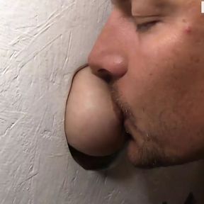 Sexy babe Lallasa sucks and deepthroats big dick from the gloryhole