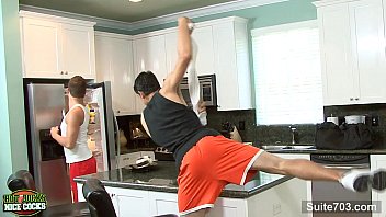 Sexy jock Damon Audigier gets jizzed