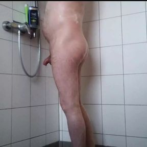 Nylonjunge in the Shower