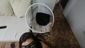 sexo na cadeira com gozada na buceta - pov com close na buceta - esposa heyya