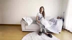 I fuck my stepbro's wife as he watches from the living room