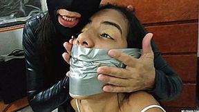 The Bound And Gagged Babysitter Won't Be Waking Up The Little Devils! (high res mp4)