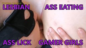 Lesbian Gamer Girl Ass Lick - Facefarts, Lesbian, Taboo, Face Sitting, Female Domination, Female training, Ass Eating, Ass Worship