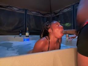 Hot Girl Fucking Dick in a Hot Tub by Str8rich Lucky Guy Fambase