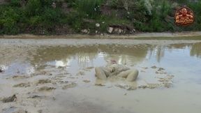 Me playing in deep light mud