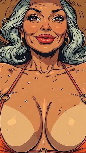 Bikini Old Babes 3D Ai Art