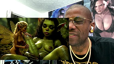 Delicious Big Breast Short Stack Cum Shooting Goblins Getting Their Wet Cocks Fucked And Deepthroated, AI Generated