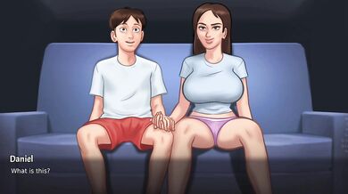 My hot stepsis gives a creampie while we game