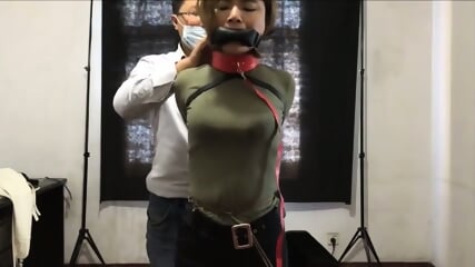 Cute Asian In Straightjacket And Collared  Kinky4Ever