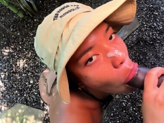 I catch my stepbrother spying on me and invite him to fuck