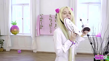 Part 01 - Foot Fetish Cosplay Teen licking Converse Shoes - Sweetie Plum