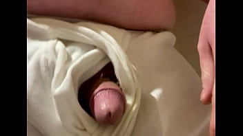 Pissing white underwear