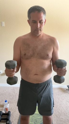 Stretching and lifting weights