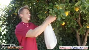 Diamond Jackson's Raw Outdoor Affair with Big Dick Bill