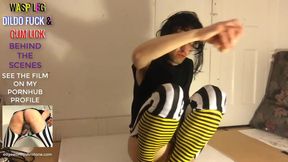 Behind The Scenes Wasp Leg Dildo Fuck N Cum Lick - Solo Gay Man Big Anal Dildo Cock Ass Destruction