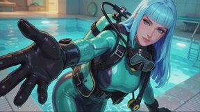 Scuba Stories #13: Zipped Into My Secret Neon Blue Confession
