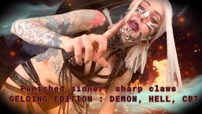 Punished sinner, sharp claws - GELDING EDITION : DEMON, HELL, CBT
