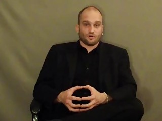 Attractive handsome guy talks about his BDSM and bondage fetish