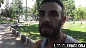 LecheLatinos.com - Bearded Latino's POV raw fuck session with a horny top