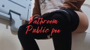 Public bathroom pee