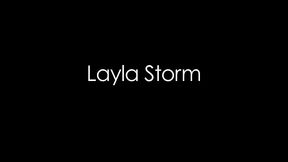 lyla storm takes facial cumshot from john strong