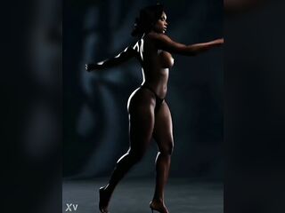 Darksome brunette hair with curves - AI generated