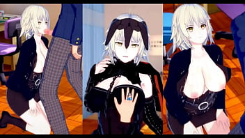 【エロゲーコイカツ！】FGO(フェイト) ジャンヌ・オルタにおっぱい揉みまくりH！3DCG巨乳アニメ動画(FGO(フェイト))【ヘンタイゲーム ふぇいとぐらんどおーだー】