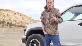 Outdoor Exhib Cum! Masturbator Toy Sucks The Jizz Out Of Me In An Open Field!