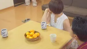 Stepmom's Wet Cunt Sucked Raw on Kotatsu - Japanese Cuckold Drama!