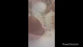 Let me jerk your cock in the bubbly tub ASMR jerk and milking from big tiddy goth