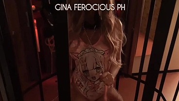 Sexy busty latina Gina Ferocious fucked in BDSM dungeon Cosplay