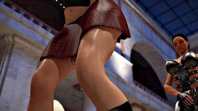 Futa3dX - Big Dicked Futa Babes Fucking Hard In Museum