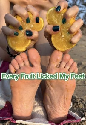 Crushing Food With My Feet Is My Special Fetish