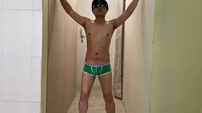 asian boy sexy dance with hot handjob and cumshot