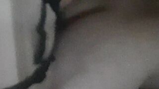 Fiance Pegging Hubby Bent over on Couch