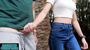 Public hand job