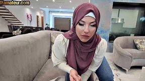 Arab hijab amateur pounded in POV while fingering herself