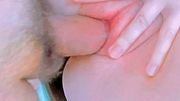 Guided by her fingers to dilate my center