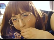 AB005 Naughty and sexy Tgirl teasing and sucking big cock 甜蜜的吻 与 Kigurumi口交