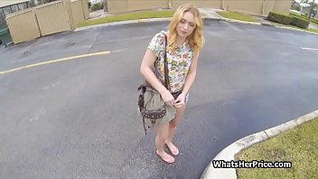 Broke teen with golden hair riding my cock