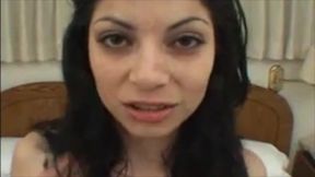 Hot Latina Soma LTB1 gets a hot POV cumshot on her big tits and tight pussy