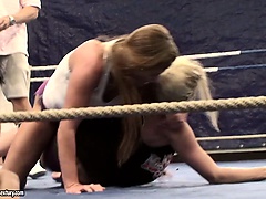 Backstage with Angel Long and Cathy Heaven as they learn some new moves