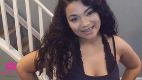 Big titted ebony stepdaughter gives stepdad a happy ending