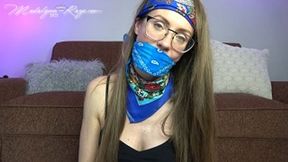 Silk scarves and bandana gag demo II