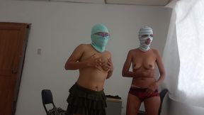 Coworkers Show Their Tits While the Owners of the House Are Not There