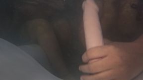 Underwater view of a blowjob