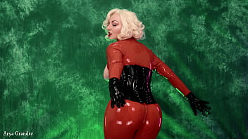 Femdom JOI POV in Latex French FREE porn video (Arya Grander)