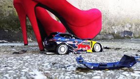 My new stilettos and a metal toy car Round Two