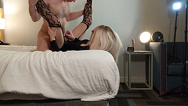 Sexy Trans Bailey Wilde Fucked While Jerking Off