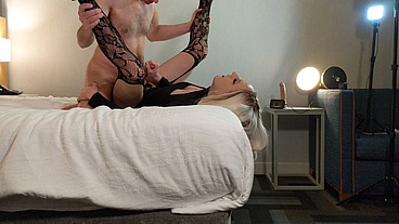 Sexy Trans Bailey Wilde Fucked While Jerking Off